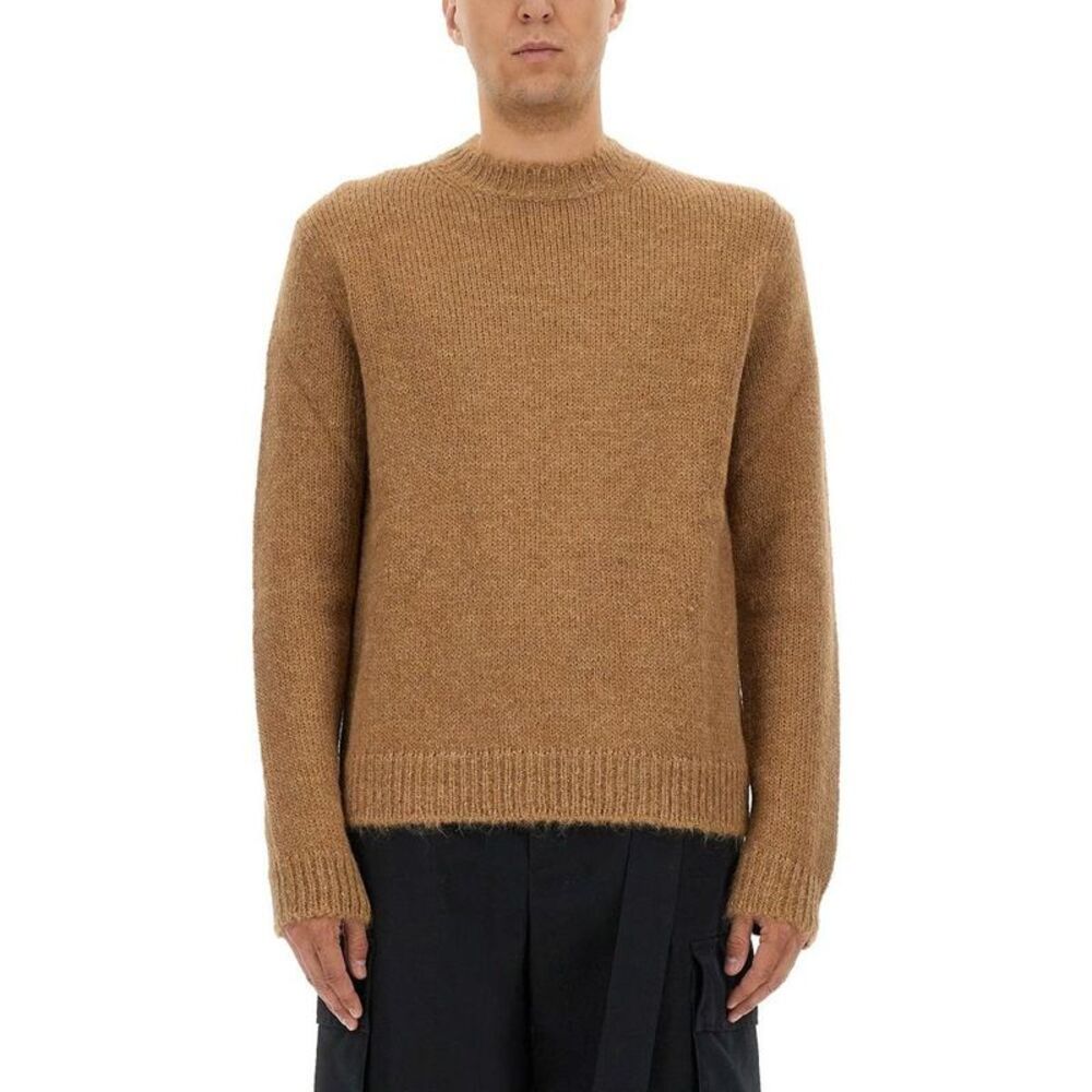 JIL SANDER Men's Crewneck Sweater Men Beige Sweaters & Cardigans